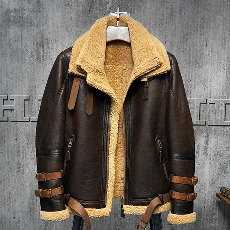 Aeronaut Long Shearling Coat | Leather Factory Shop