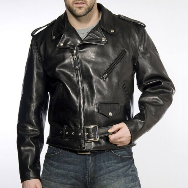 Belt Leather Jacket 3 / Leather Factory Shop / LFS