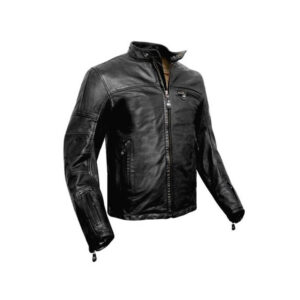 Black Casual Leather Jacket 2 / Leather Factory Shop / LFS