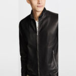 Black Zipper Leather Jacket 5 / Leather Factory Shop / LFS