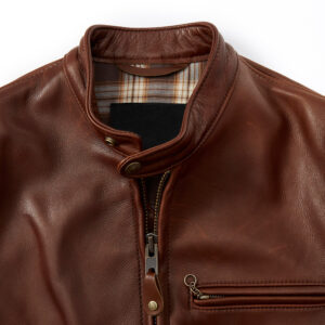Cafe Pebbled Leather Jacket 2 / Leather Factory Shop / LFS