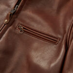 Cafe Pebbled Leather Jacket 3 / Leather Factory Shop / LFS