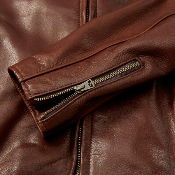 Cafe Pebbled Leather Jacket 5 / Leather Factory Shop / LFS