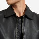 Casual Black Leather Jacket 3 / Leather Factory Shop / LFS