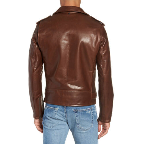Classic Brown Leather Jacket — Leather Factory Shop