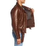 Classic Brown Leather Jacket 4 / Leather Factory Shop / LFS