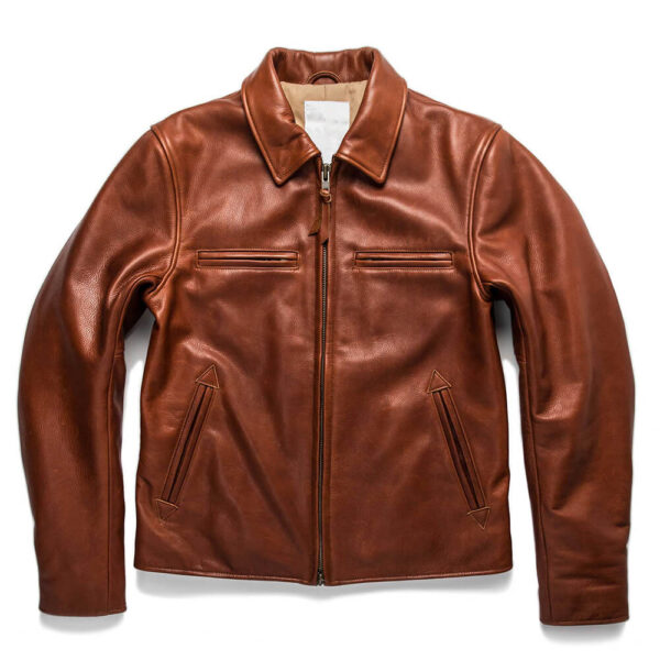 Classic Brown Moto Leather Jacket 1 / Leather Factory Shop / LFS