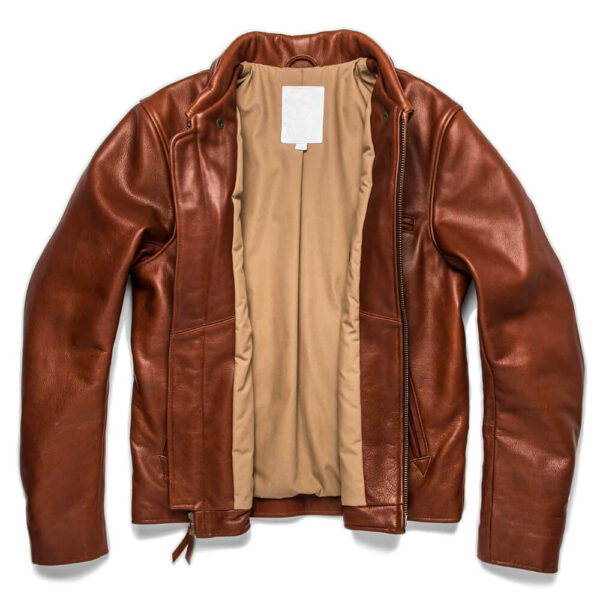 Classic Brown Moto Leather Jacket 2 / Leather Factory Shop / LFS