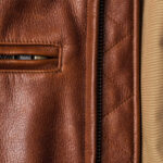 Classic Brown Moto Leather Jacket 7 / Leather Factory Shop / LFS