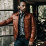 Classic Brown Moto Leather Jacket 9 / Leather Factory Shop / LFS
