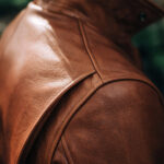 Classic Brown Moto Leather Jacket 92 / Leather Factory Shop / LFS
