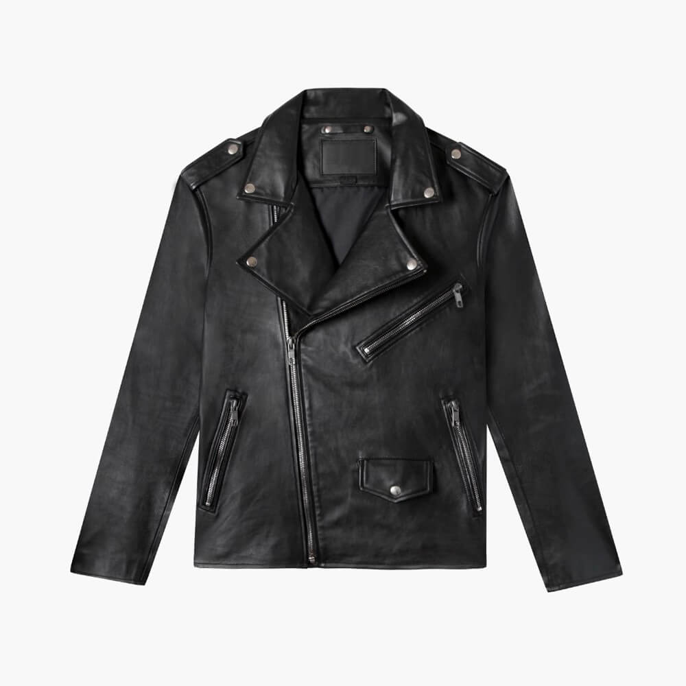 ZARA on X: White leather effect jacket with side zipped pockets