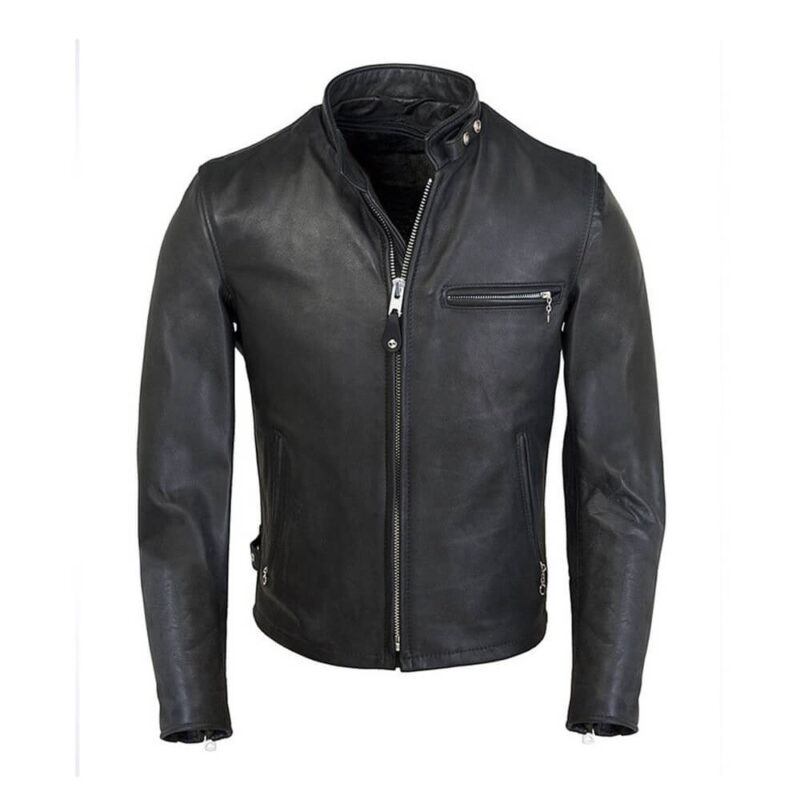 Classic Brown Moto Leather Jacket — Leather Factory Shop