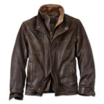 Trucker Leather Jacket 1 / Leather Factory Shop / LFS