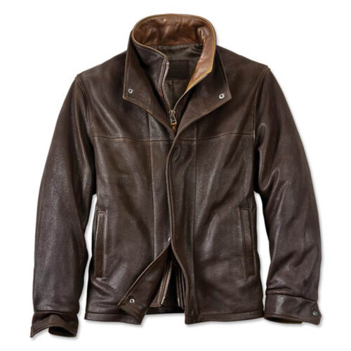 Trucker Leather Jacket — Leather Factory Shop