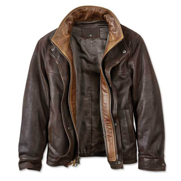 Trucker Leather Jacket 2 / Leather Factory Shop / LFS