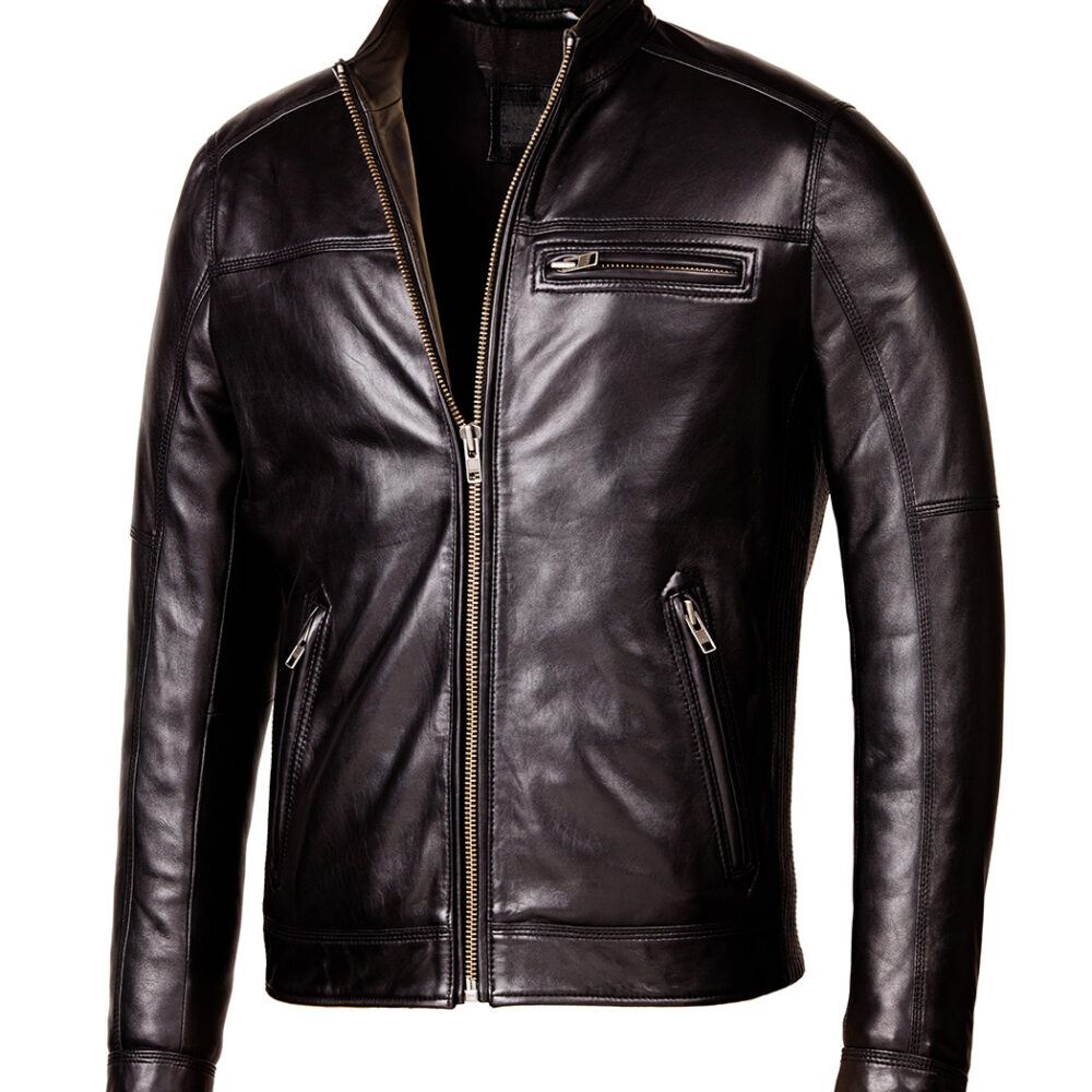 Trucker Leather Jacket — Leather Factory Shop