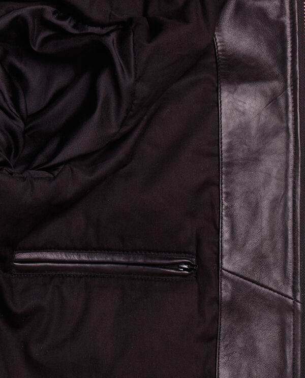 Designer Biker Black LFS Leather Jacket 4 / Leather Factory Shop / LFS