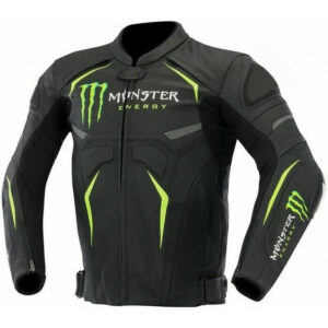 Monster Energy Motorcycle Leather Jacket Races MOTOGP Leather Biker Jackets CE