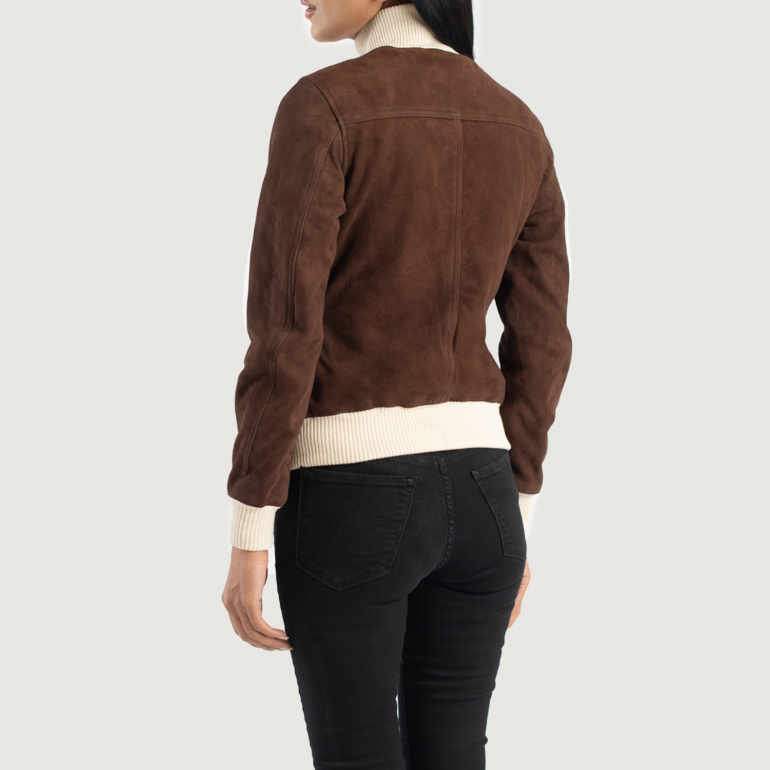 A-1 Mocha Suede Bomber Jacket