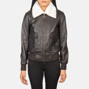 Stella G-1 Brown Leather Bomber Jacket