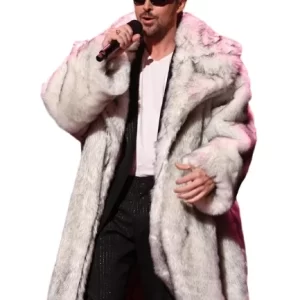 SNL Ryan Gosling White Fur Coat